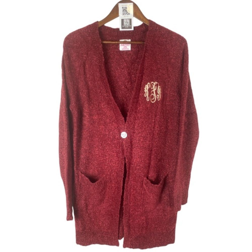 MARLEY LILLY dk red open cardigan//SM